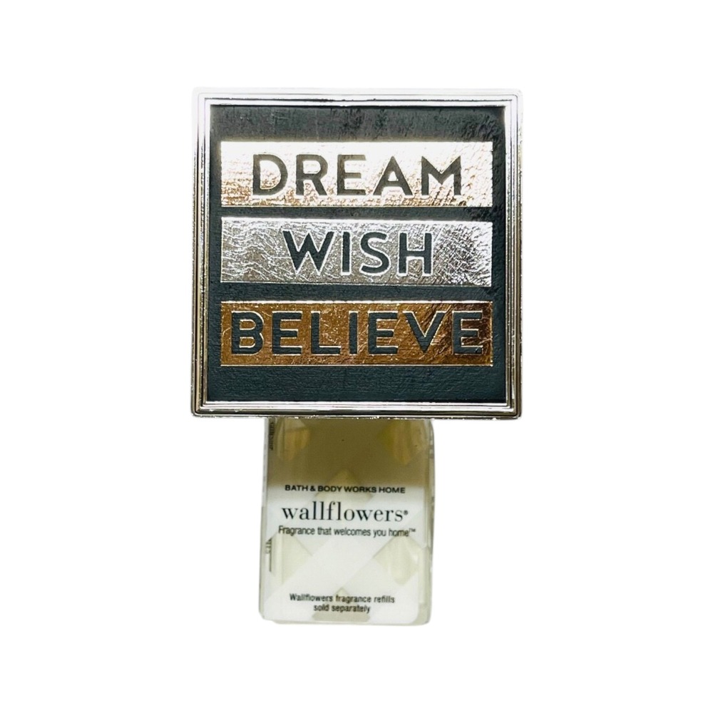 Bath & Body Works Wallflowers Plug In Home Fragrance Dream Wish Believe Metallic